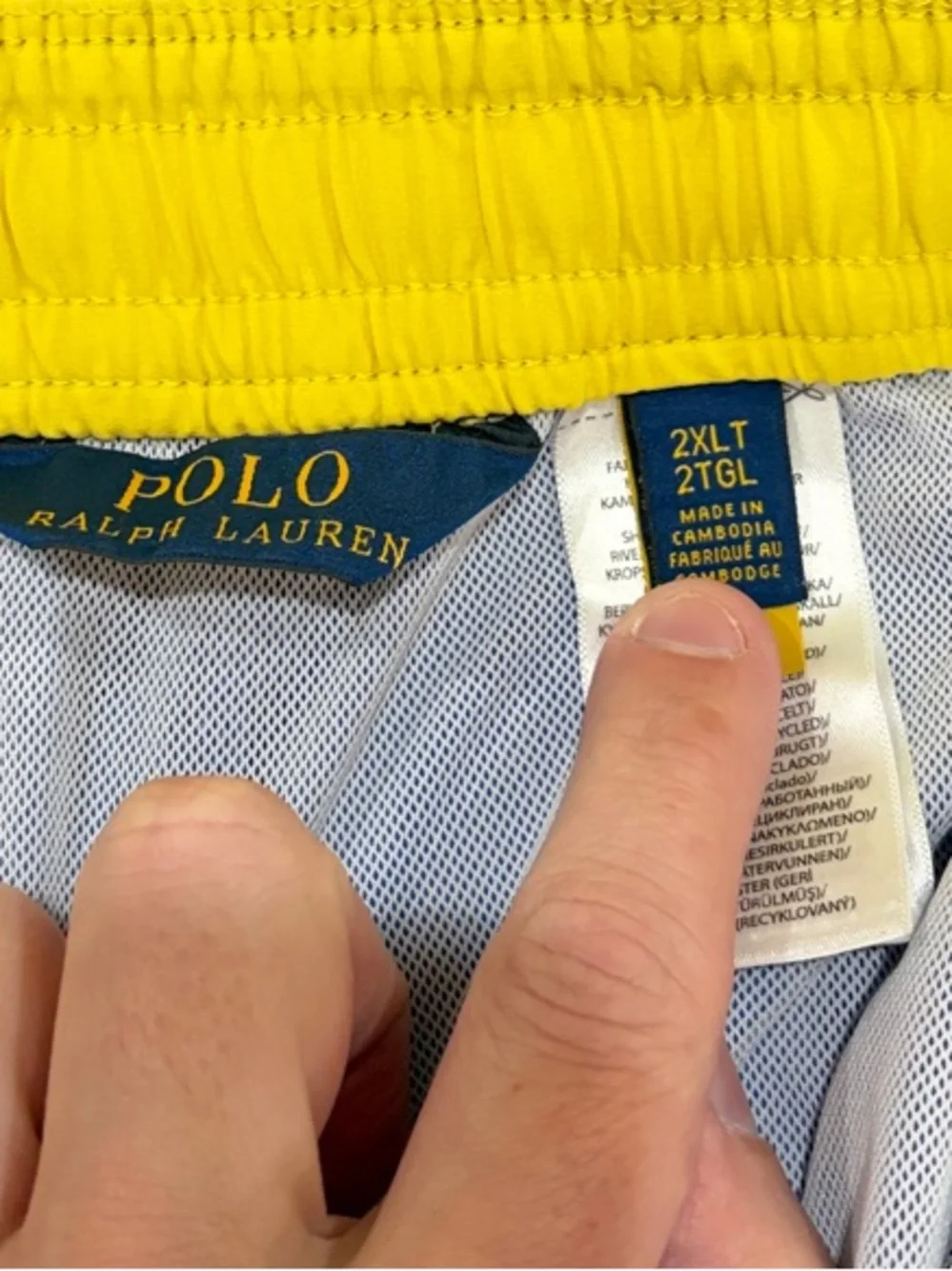 Polo by Ralph Lauren Bright Blue Athletic Swim Shorts with Drawstring